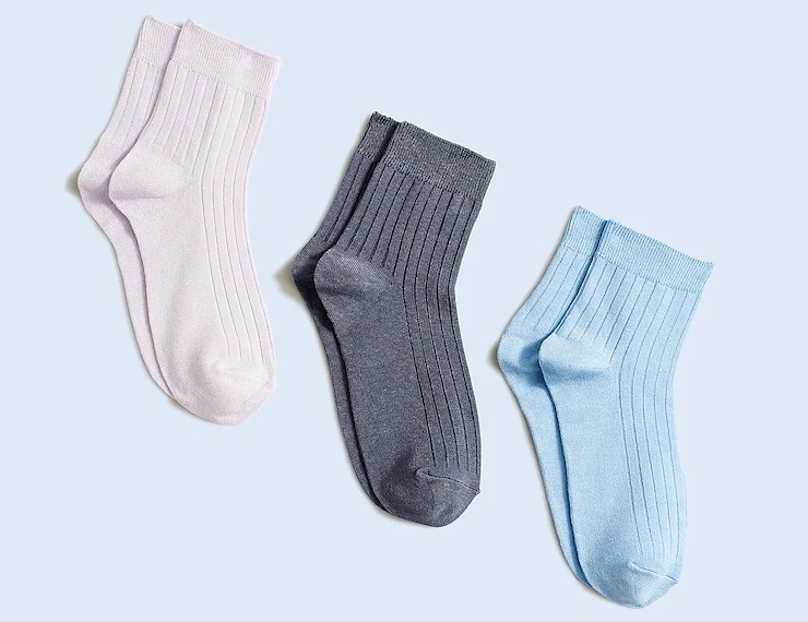 Madewell Slinky Ankle Socks Three-Pack