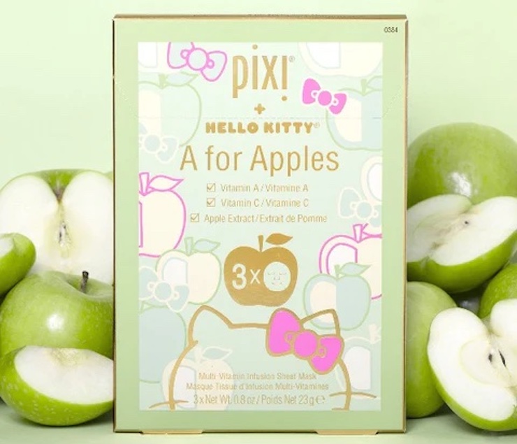 Pixi + Hello Kitty A for Apples Sheet Mask Set