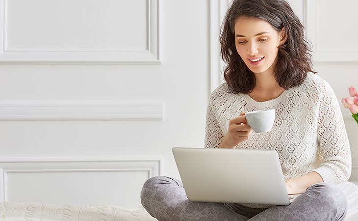 image of woman shopping for best latex mattress for money