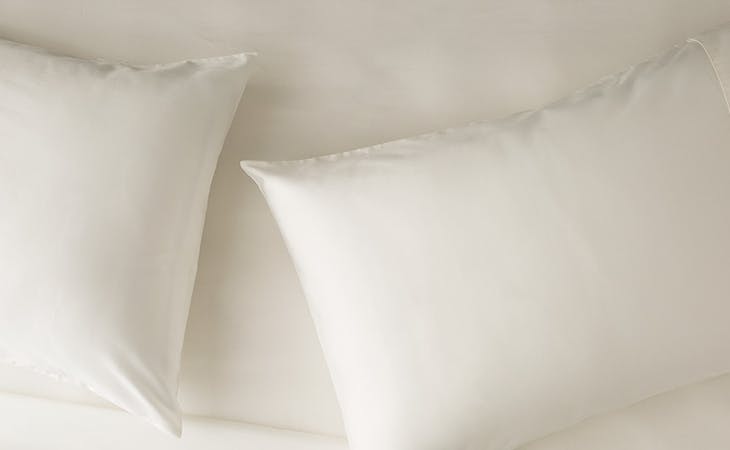 image of latex pillows on bed