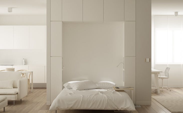 murphy bed in bedroom