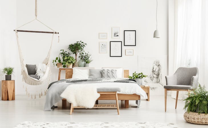 Bed styled 3 different ways without a complete makeover