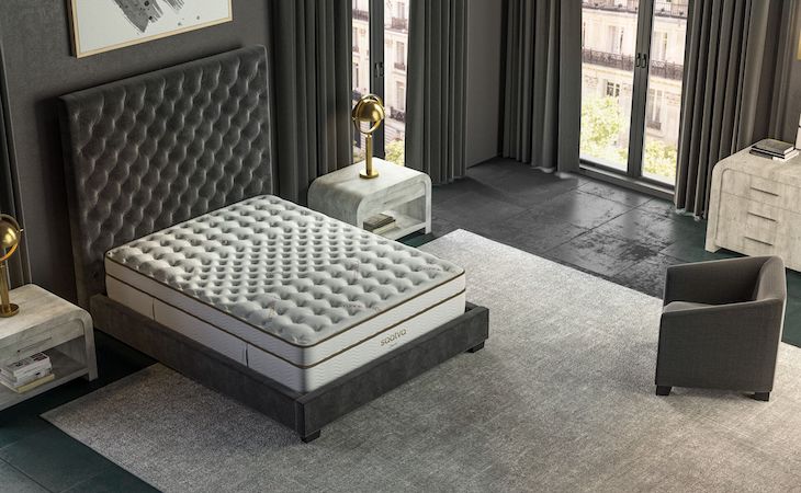 saatva classic mattress in bedroom