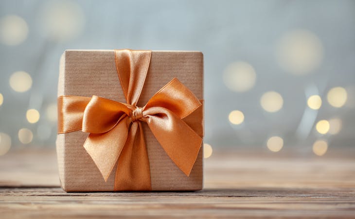 holiday gift guide 2022 - wrapped gift box