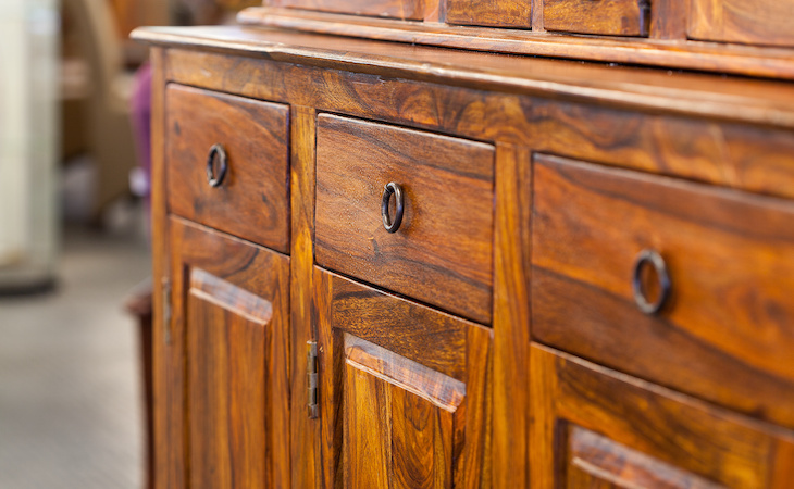 old wooden dresser