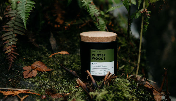 Lit Láb Co. La Rosé Candle - earth day gift guide