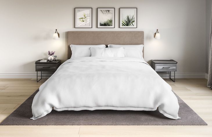 Saatva Organic Sateen Duvet Cover Set - earth day gift guide