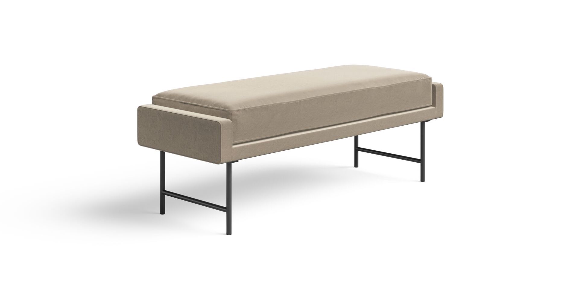 saatva arno cushioned bench