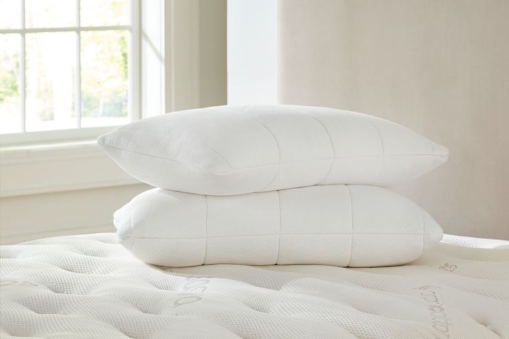 saatva organic quilted pillow