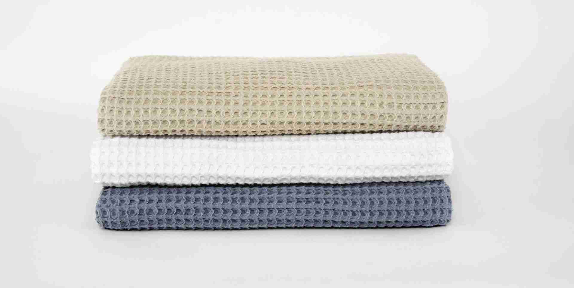 saatva waffle towel collection