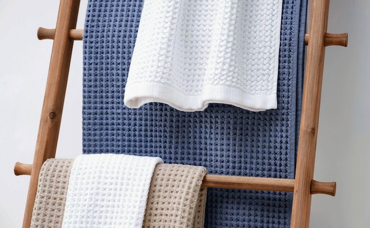 saatva waffle towel collection