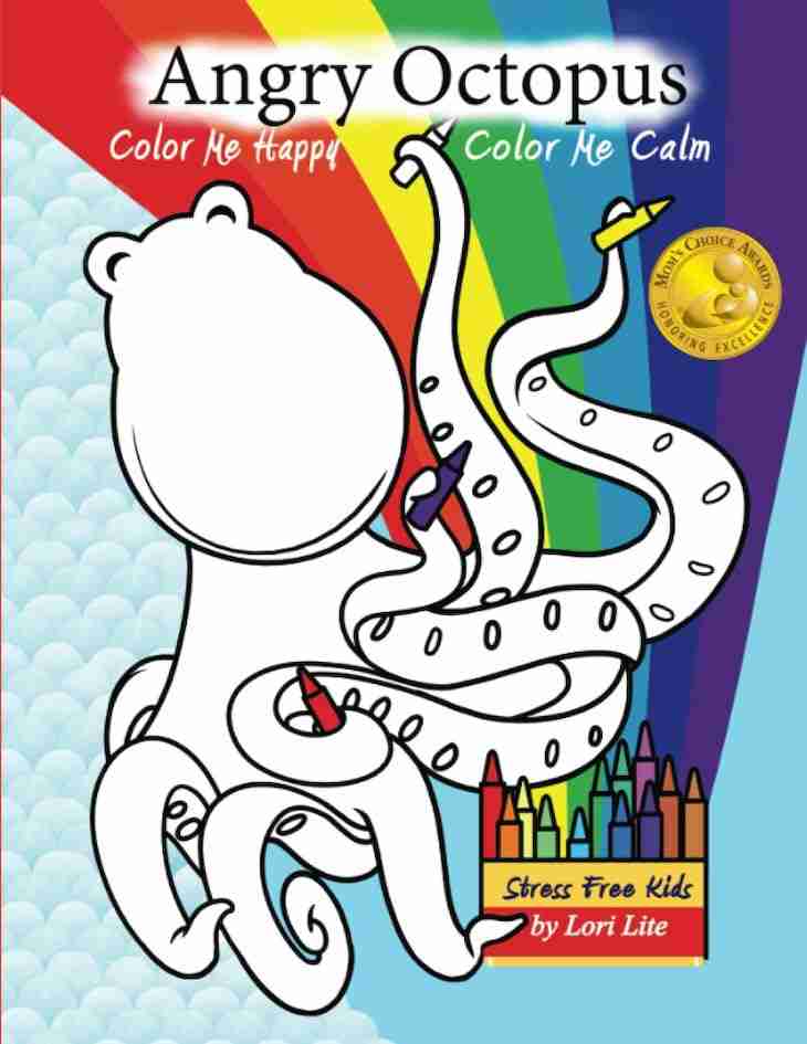 Angry Octopus Color Me Happy, Color Me Calm Book