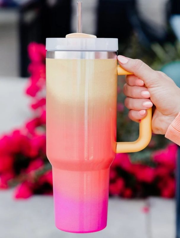 Pink Lily Sippin' Pretty Tumbler