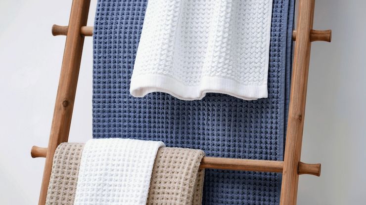 saatva waffle towels