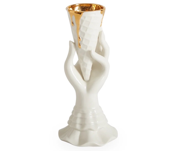 Jonathan Adler Gilded I-Scream Vase