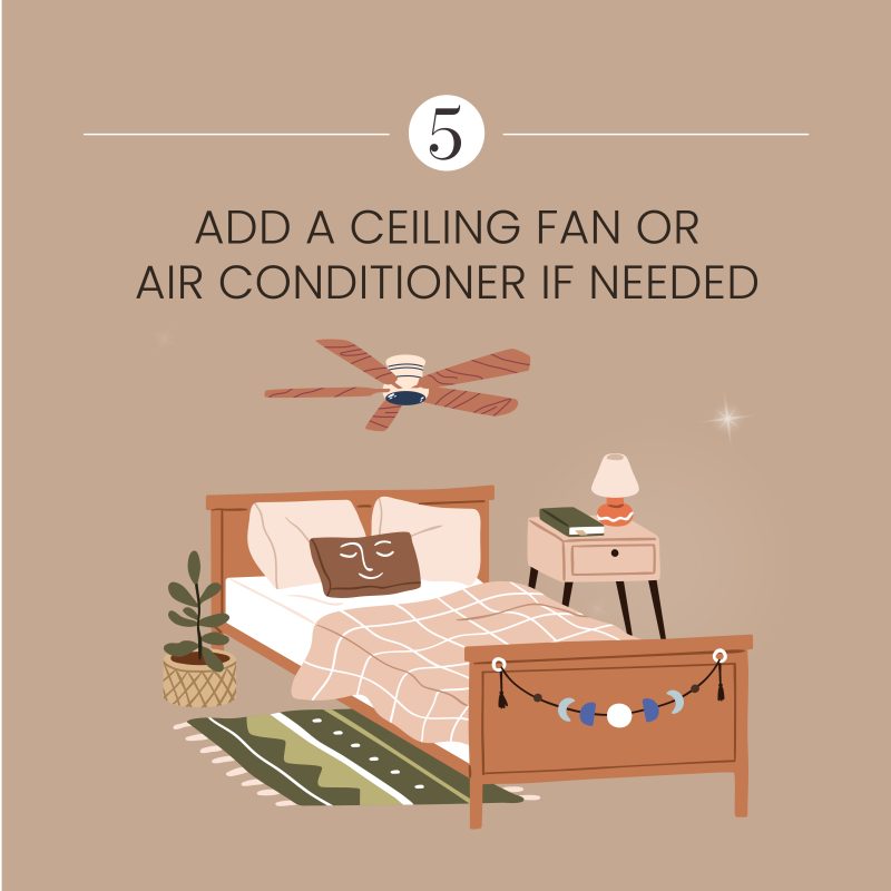 new home checklist - add a ceiling fan