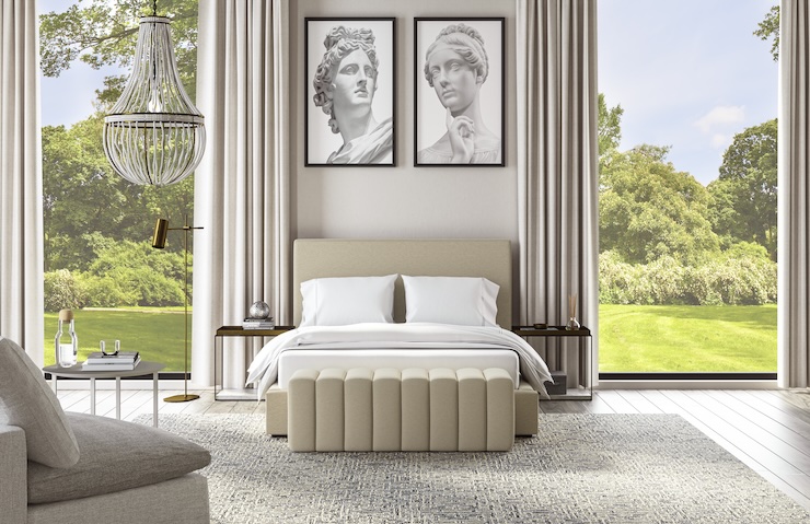 Saatva Brienne Channel Ottoman