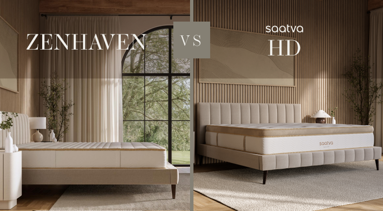 Comparison of two luxury mattresses - zenhaven vs saatva hd