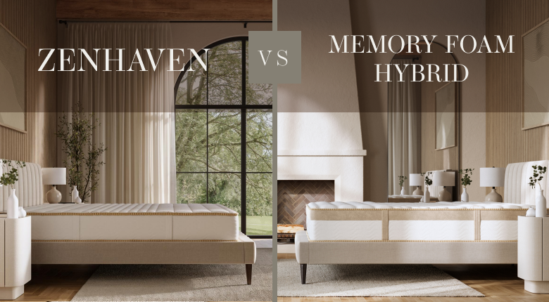 Comparison of two mattress types - zenhaven vs saatva memory foam hybrid