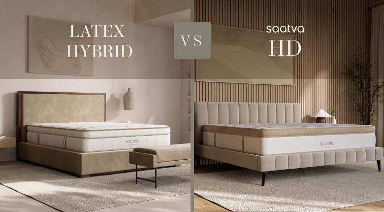 Comparison of two mattress models - saatva latex hybrid vs saatva hd