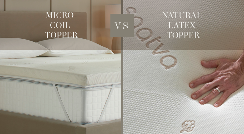 Comparison of mattress toppers types - saatva micro-coil vs natural latex