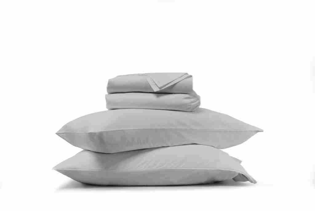 Organic Sateen Grey Sheet Silo