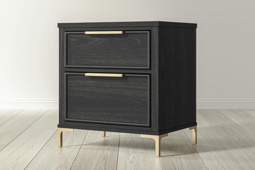 noire nightstand studio black