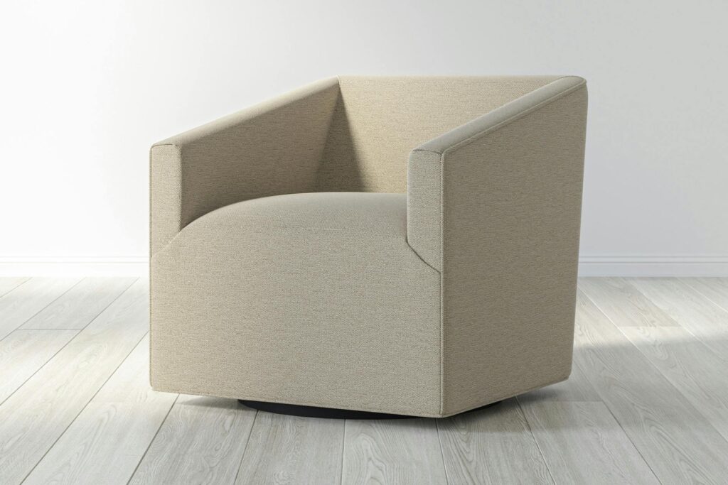 como swivel chair studio angle linen