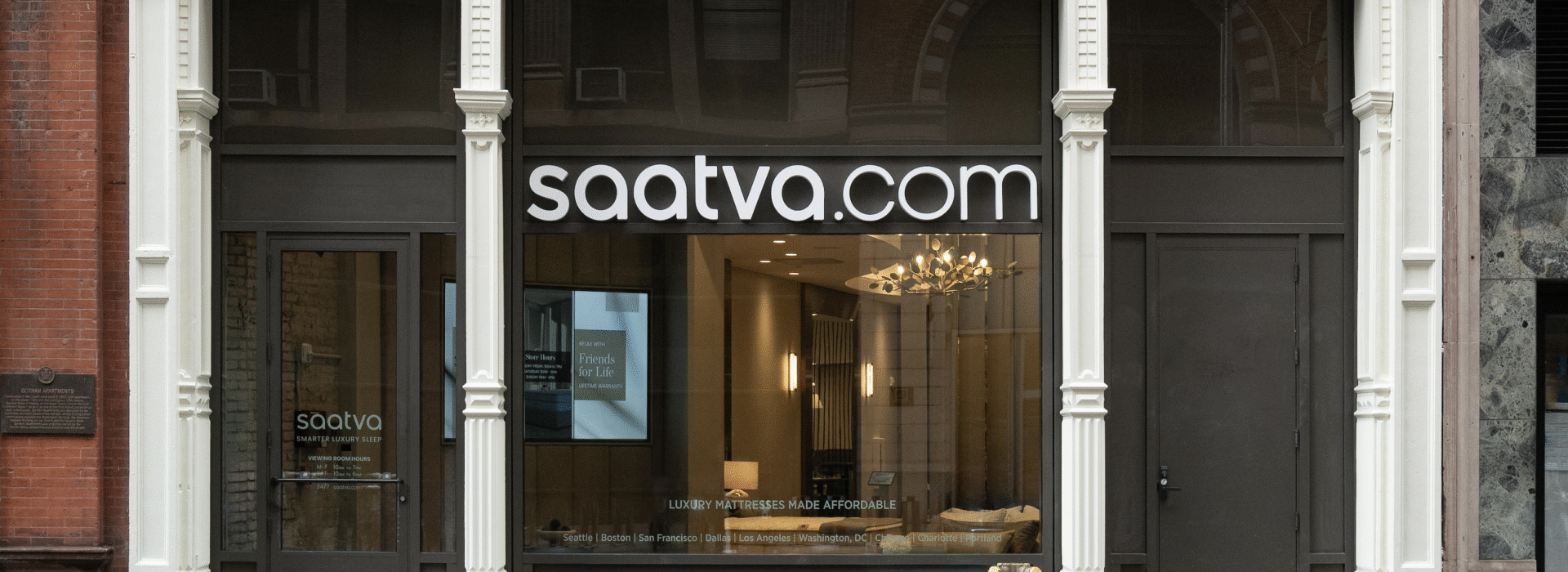 Saatva Flatiron Storefront