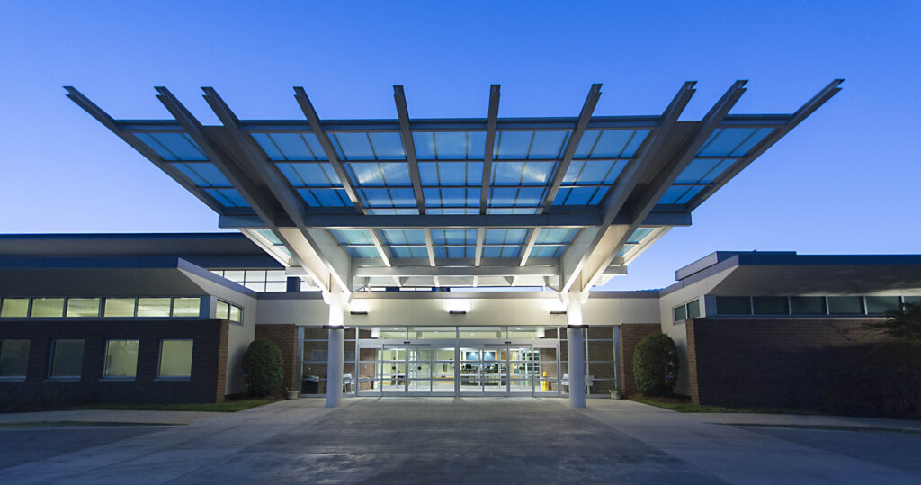 Main Entrance to Lakeshore Foundation