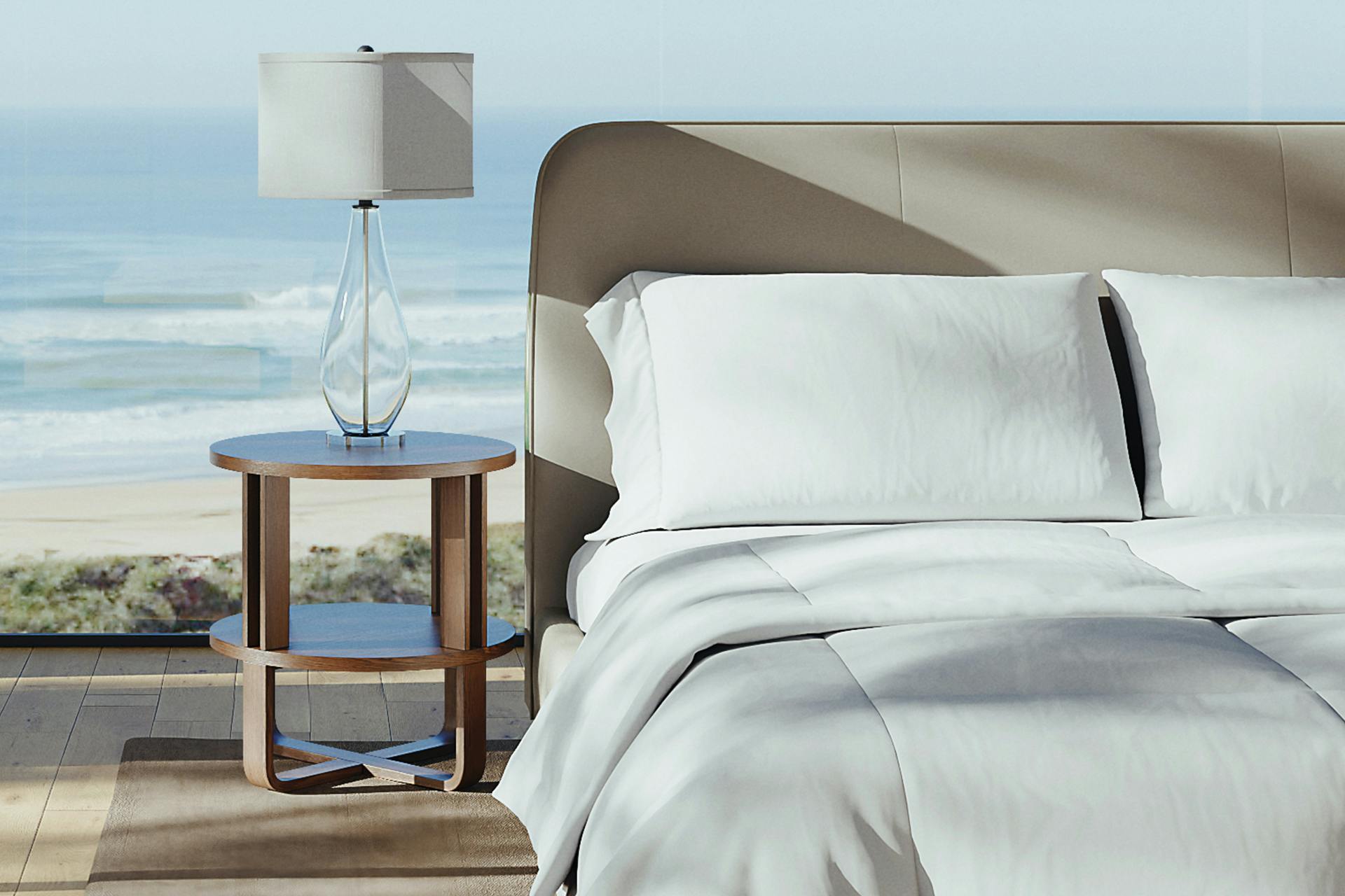 acadia nightstand lifestyle brown