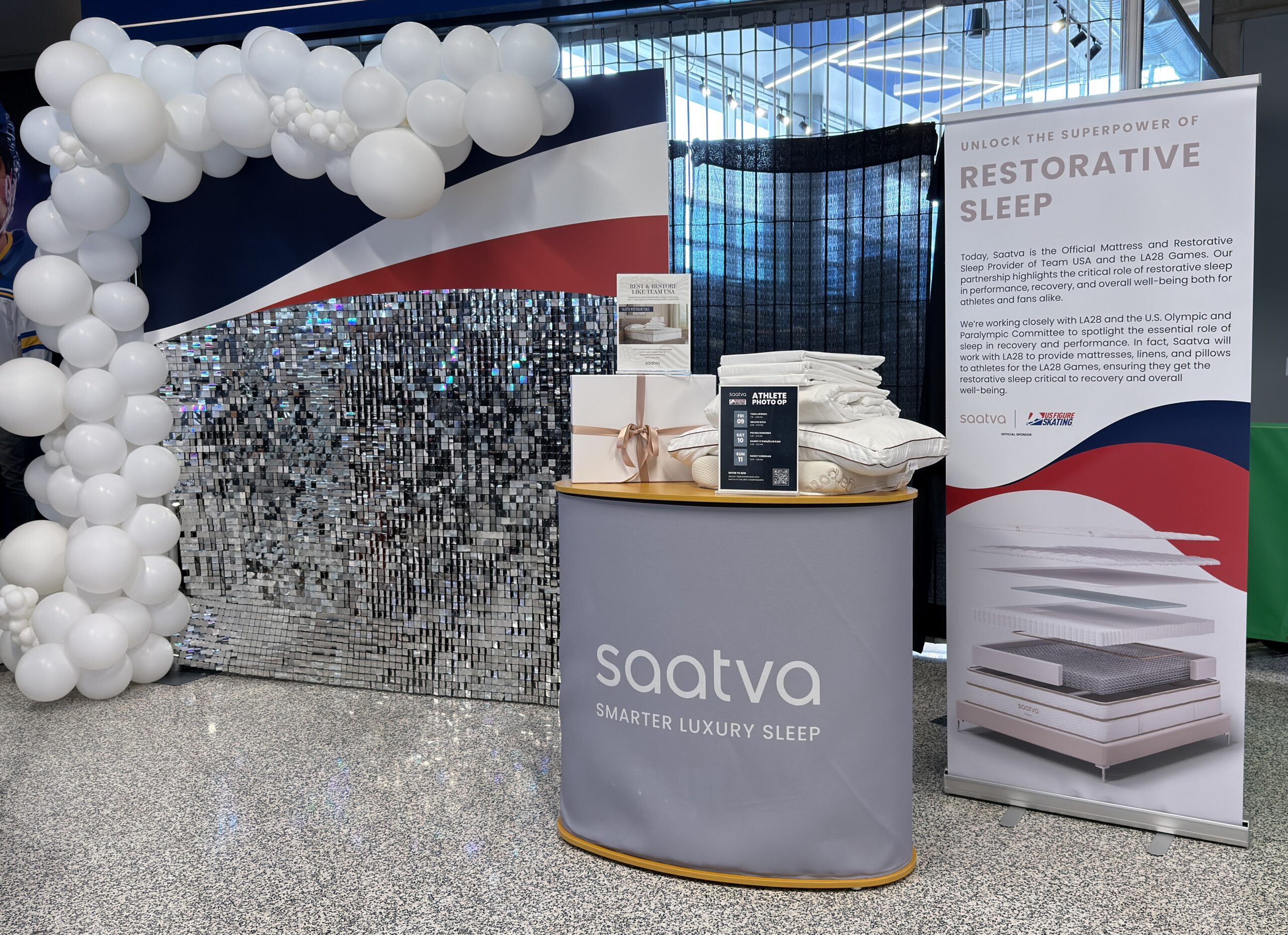 USFS Saatva Booth Banner