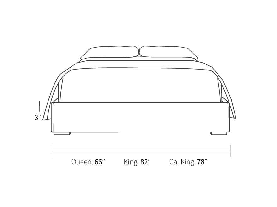 Amalfi Platform Bed, Upholstered, Modern Saatva