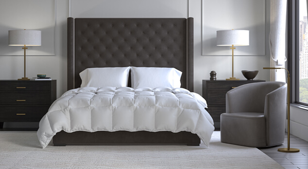 Saatva All-Year Down Alternative Comforter Folded