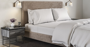 Embroidered Sateen Sheet Set