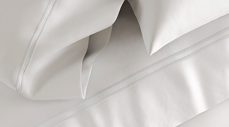 Embroidered Sateen Sheet Set