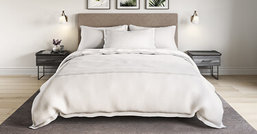 Embroidered Sateen Duvet Cover Set