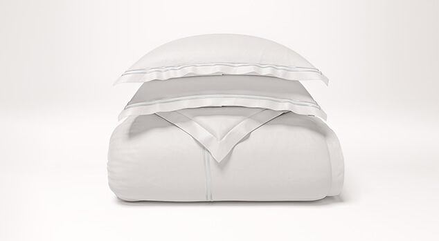 Embroidered Sateen Duvet Cover Set