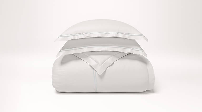 Embroidered Sateen Duvet Cover Set