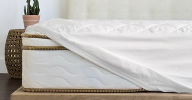 Sateen Sheet Set, Latex Pillows & Mattress Pad Bundle